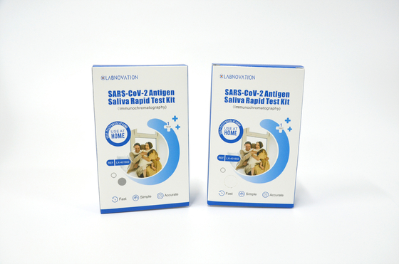 Antigen-Speichel-schnelle Test-Kit Self Testing Plastic Materials 99,21% SARS CoV 2 Genauigkeit