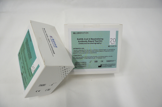 95% Genauigkeit erwischt neutralisierenden Antikörper-Test Kit Immunochromatography