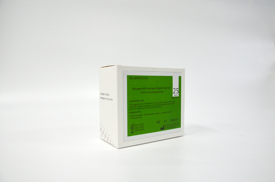 95% Genauigkeits-weißer Dengue-Fieber NS1 Antigen-Test Kit Rapid Chromatographic Immunoassay