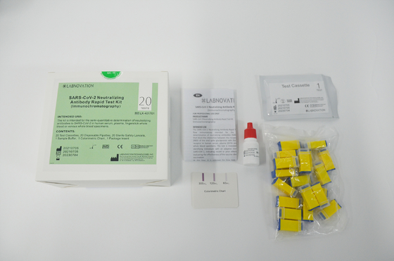 Ein neutralisierender Antikörper-Test Kit Lateral Flow Immunoassay Intended Schritt Covid