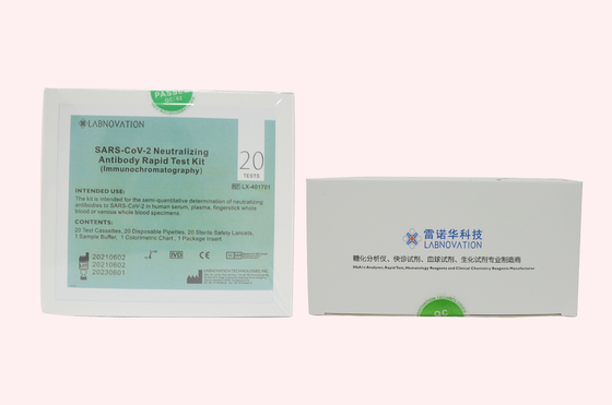 Soem-ODM COVID-19 neutralisierender Test der Antikörper-Test-Ausrüstungs-20 pro Behälter