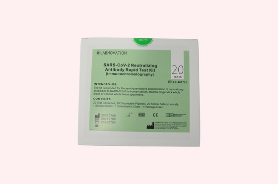 Neutralisierendes Serum-Berufsplasma der Antikörper-Test-Ausrüstungs-20uL des Vollblut-10uL