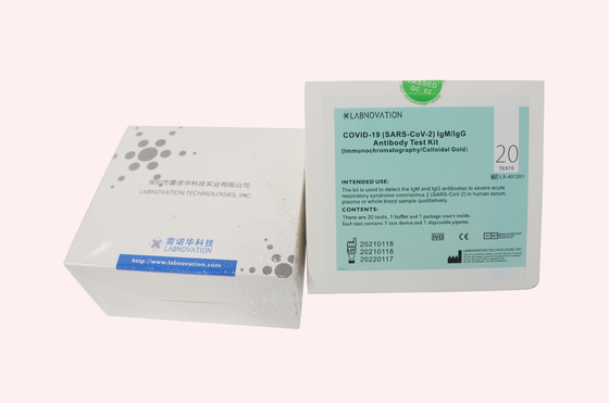 Labnovation CoV-19 IgG IgM schneller Antitropfen 20ul der körper-Test-Ausrüstungs-1