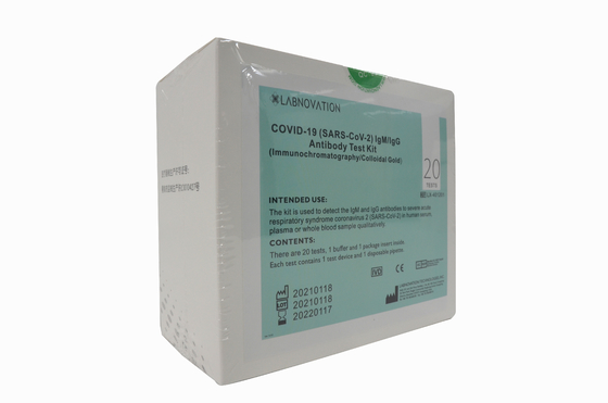 COVID-19 IgG IgM Test Labnovation Antikörper-schneller Test-Kit Professional Uses 20