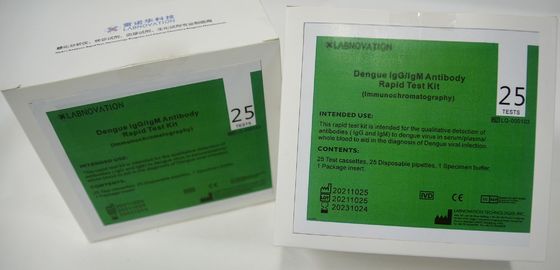 Schnelle Test-Ausrüstungen 95% Berufsdengue-fieber IgG IgM 25 Tests