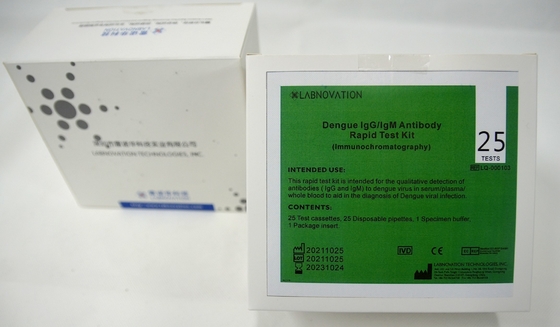 Test Kit For Hospital Clinic ISO13485 15 Min Dengue Antibody IgM IgG