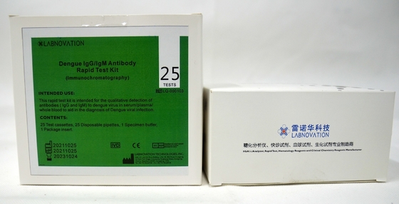 Test Kit For Hospital Clinic ISO13485 15 Min Dengue Antibody IgM IgG
