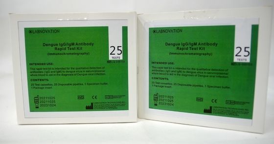 Antikörper IgG IgM 95% Genauigkeits-30ul Test Kit For Dengue Viral Infection