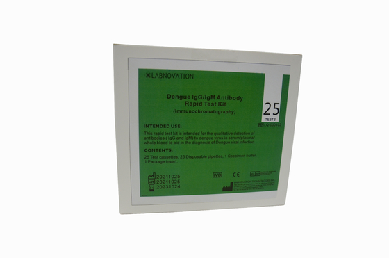 Schneller allgemeinhintest Kit For Dengue-Fieber IgM IgG bestimmen IN VITRO