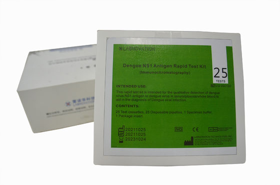 25PCS Berufsdengue-fieber NS1 schnelle Test-Kit Negative Positive Dengue Test-Ausrüstungen