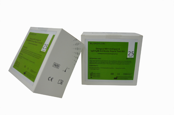 Täglicher Dengue-Fieber Kontrolle-IgG IgM NS1 schneller Diagnosetest der Test-Ausrüstungs-25PCS für Dengue-Fieber