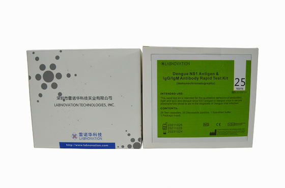 Dengue-Fieber Antigen-Antikörper-Test Kit For NS1 IgM IgG der Test-ISO13485 25